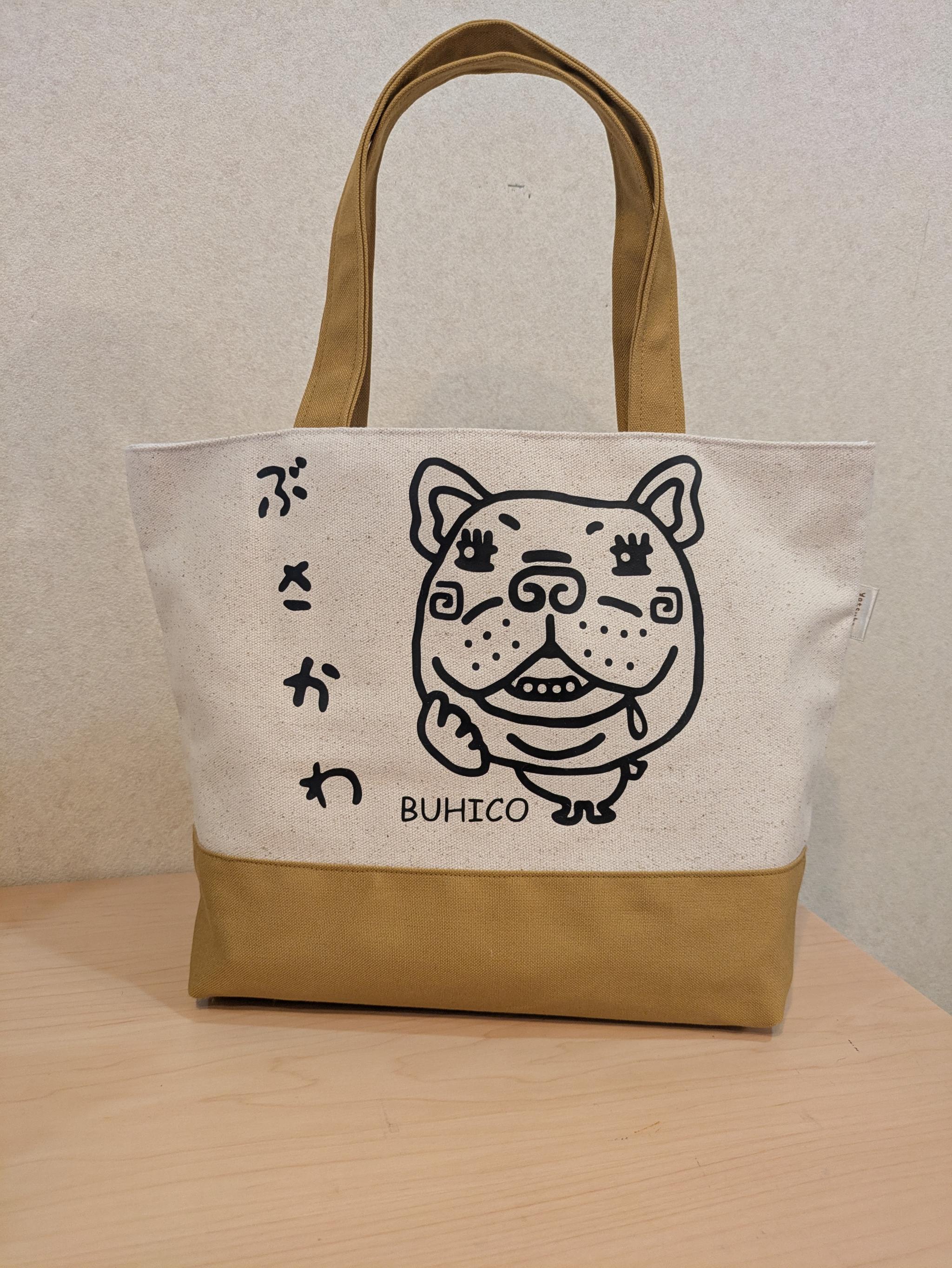 ぶさかわBUHICOのトートバッグ